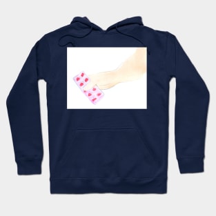 medicines, medicine, treatment, medical, health, pharmacy, watercolor, illustration, trend, trendy, sketch, hand drawn Hoodie